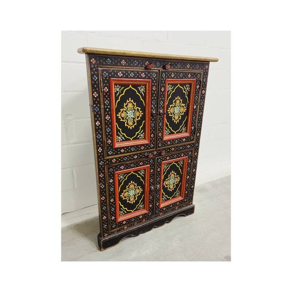 Handgeschilderd Indiaas Hoekkastje