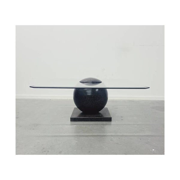 Moderne Salontafel met Ronde Sokkel