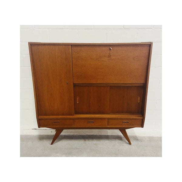 Vintage Highboard Teakhout Deens