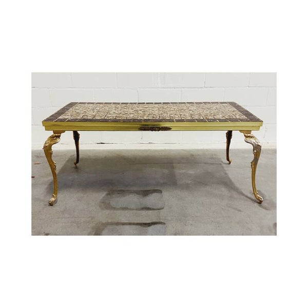 Vintage Salontafel met Mozaïek