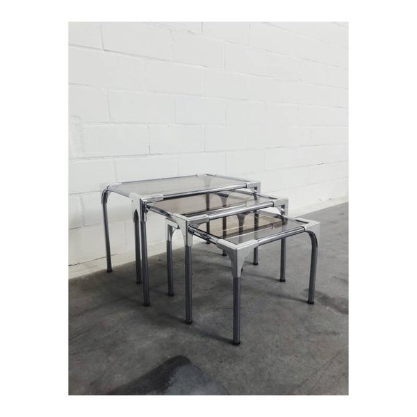 Vintage Mimiset Chrome en Glas