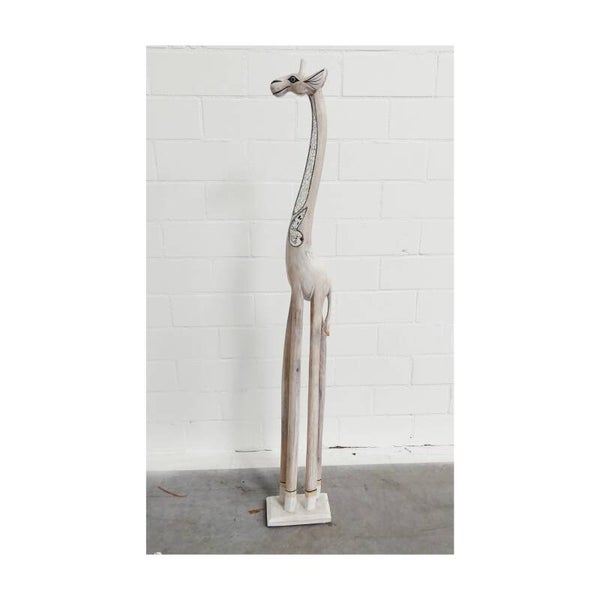 Houten Decoratiebeeld Giraffe