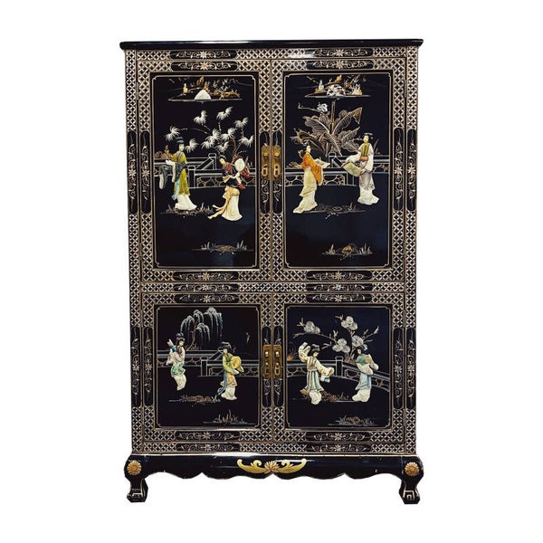 Chinese Kast Zwart Lak