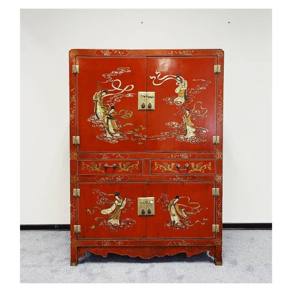 Chinese Kast Handbeschilderd