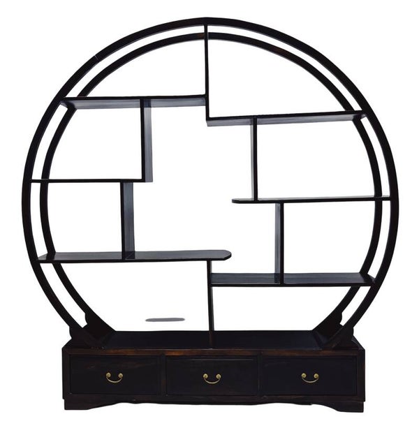 Vintage Vitrinekast Aziatisch