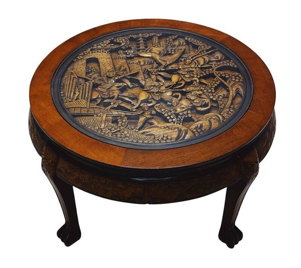 Chinese Salontafel Houtsnijwerk