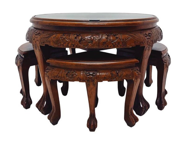 Chinese Salontafel met Krukjes