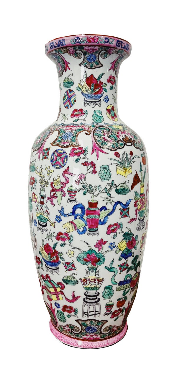 Handgeschilderde Kleurrijke Vaas