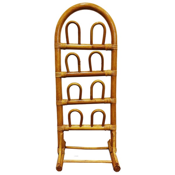 Vintage Rotan Schoenen Rek