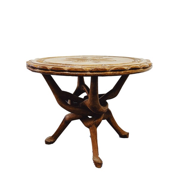 Salontafel Afrikaans met Houtsnijwerk