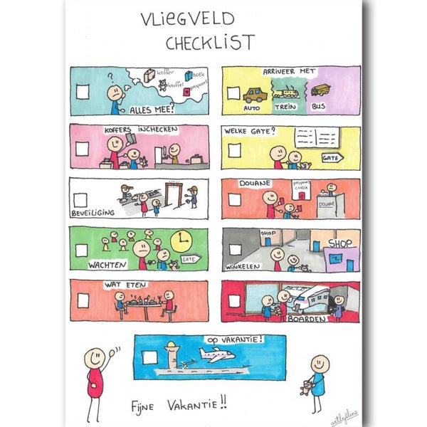 Kaart met het vliegtuig - download