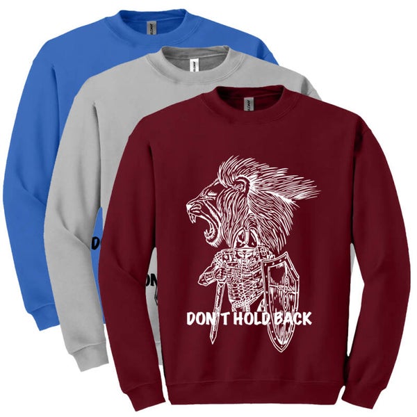 Sweatshirt comfortabel bedrukking don't hold back