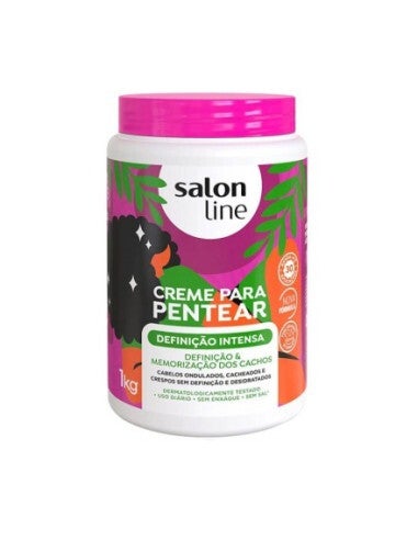 SALON LINE CREMA PARA PEINAR 1KG DEFINICIÓN INTENSA