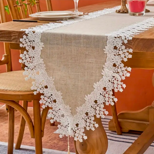 Chemin de table en crochet 3 modèles différents