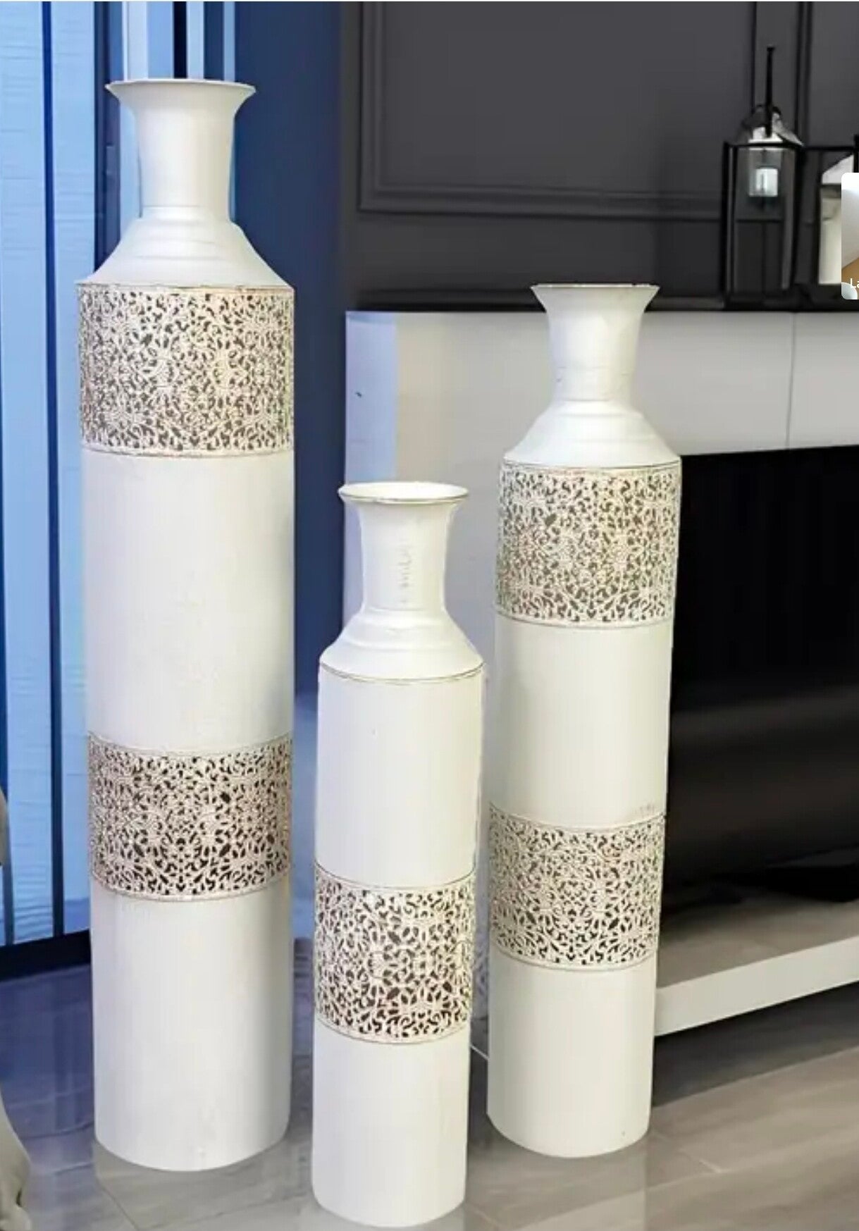 Ensemble de 3 vases