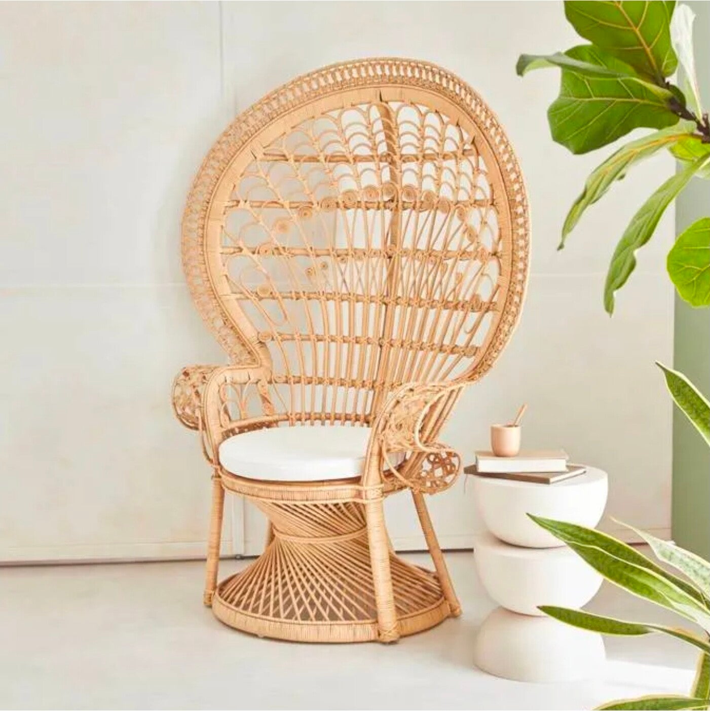Fauteuil en rotin l ensemble de deux