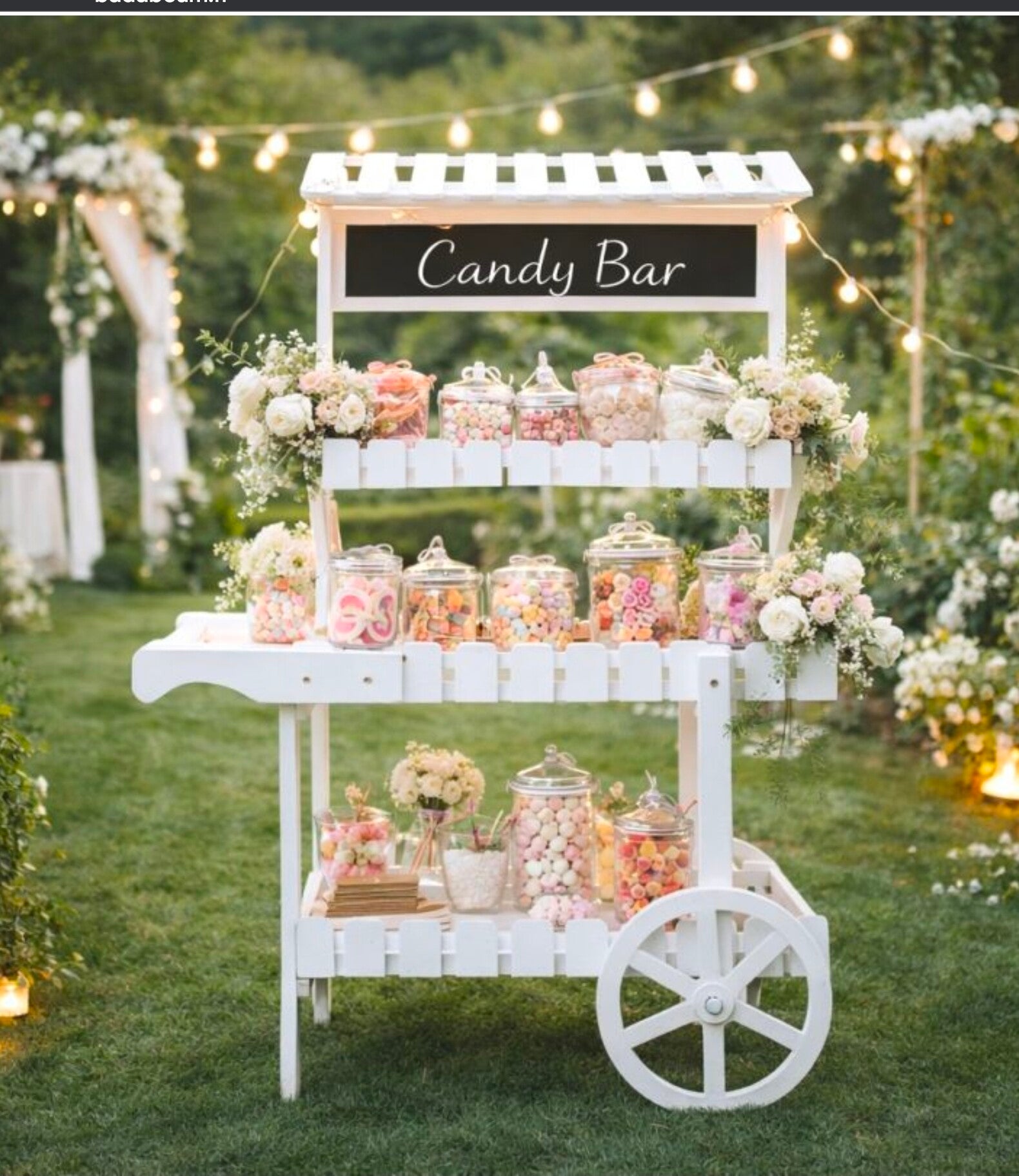 Candy bar blanc