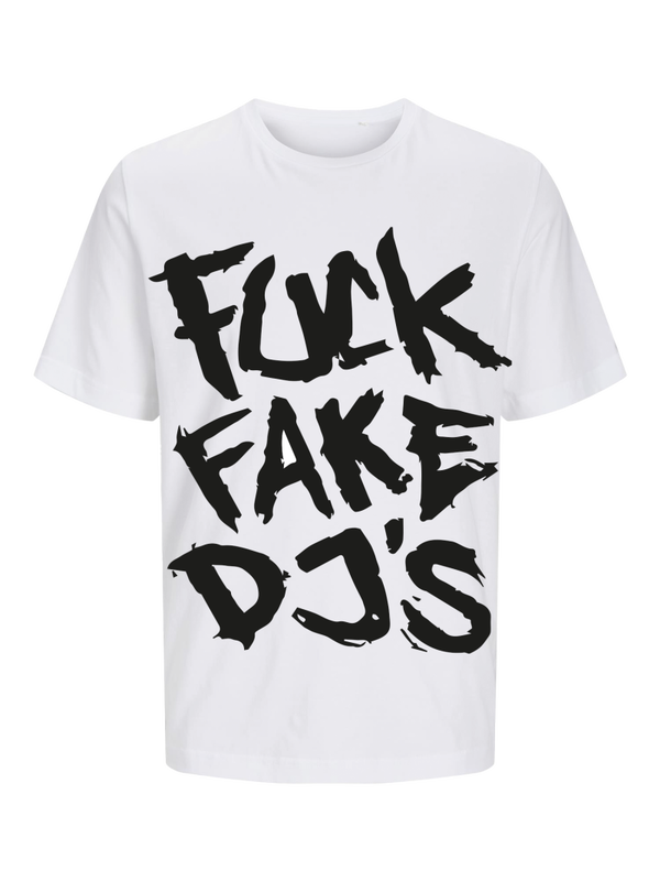 Sunny D - Fuck fake Dj's front white