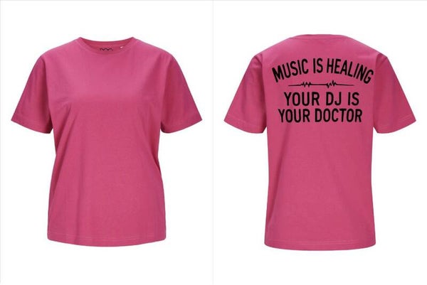 Roze T-shirt – Doctor of Conduction Back Edition
