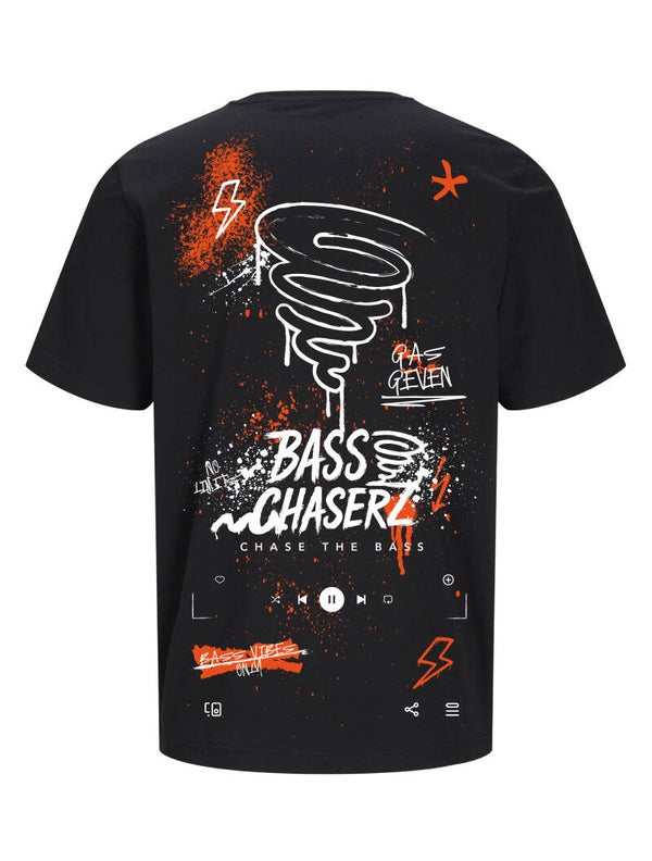 Bass Chaserz T-Shirt - colour Chaos zwart/oranje