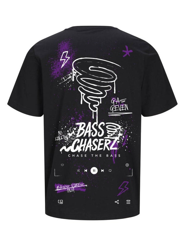 Bass Chaserz T-Shirt - colour Chaos zwart/paars