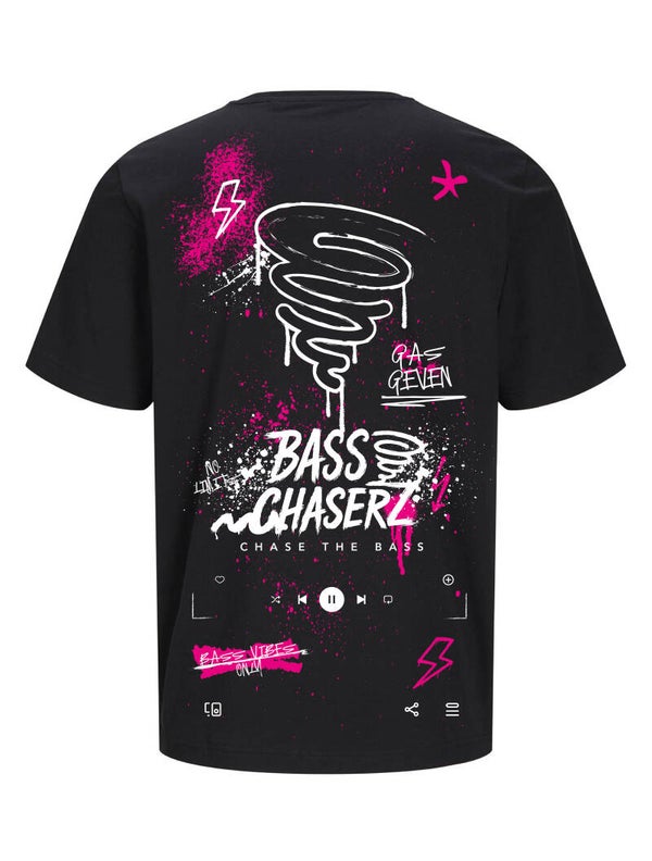 Bass Chaserz T-Shirt - colour Chaos zwart/roze