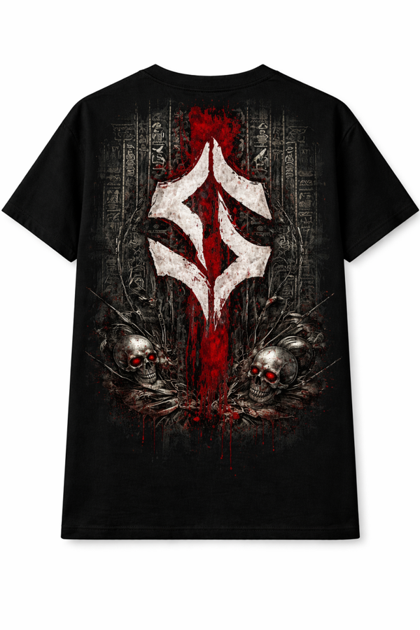 Dark Ritual Skull T-Shirt backprint Svenergy