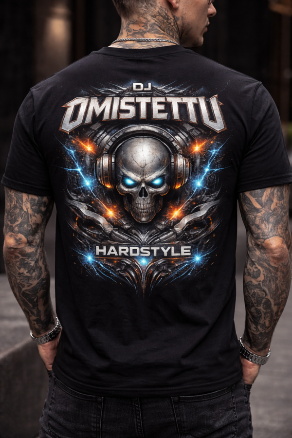 DJ Omistettu Hardstyle T-Shirt – Power, Bass & Attitude back