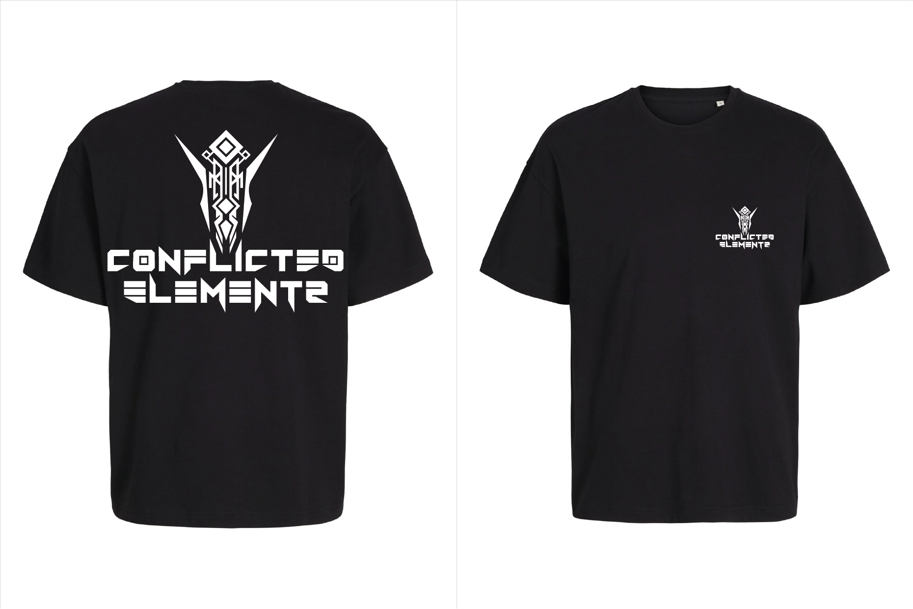 Zwarte oversize t-shirt