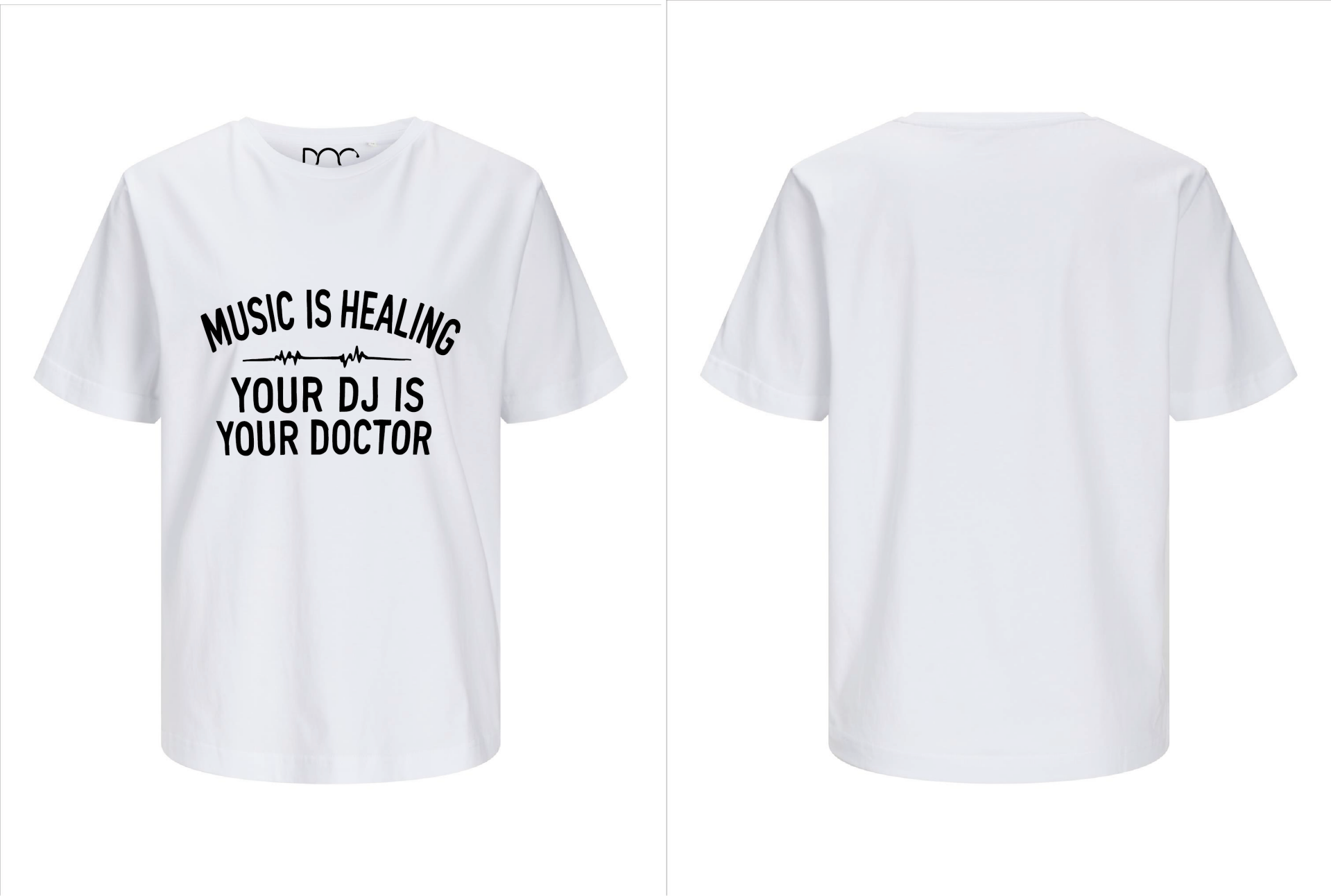 Jack & Jones DJ Doctor dames T-shirt wit voorkant