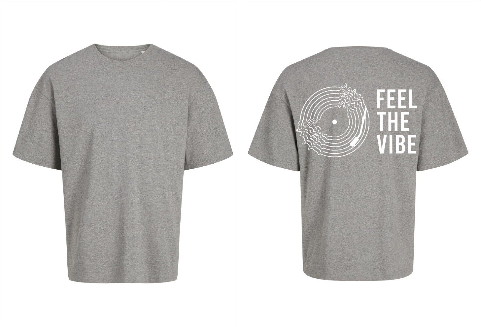 T-Shirt Rene Ablaze – “Feel The Vibe” grijs