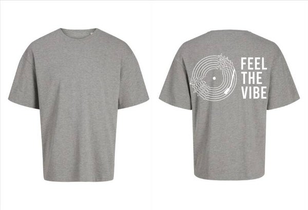 T-Shirt Rene Ablaze – “Feel The Vibe” grijs