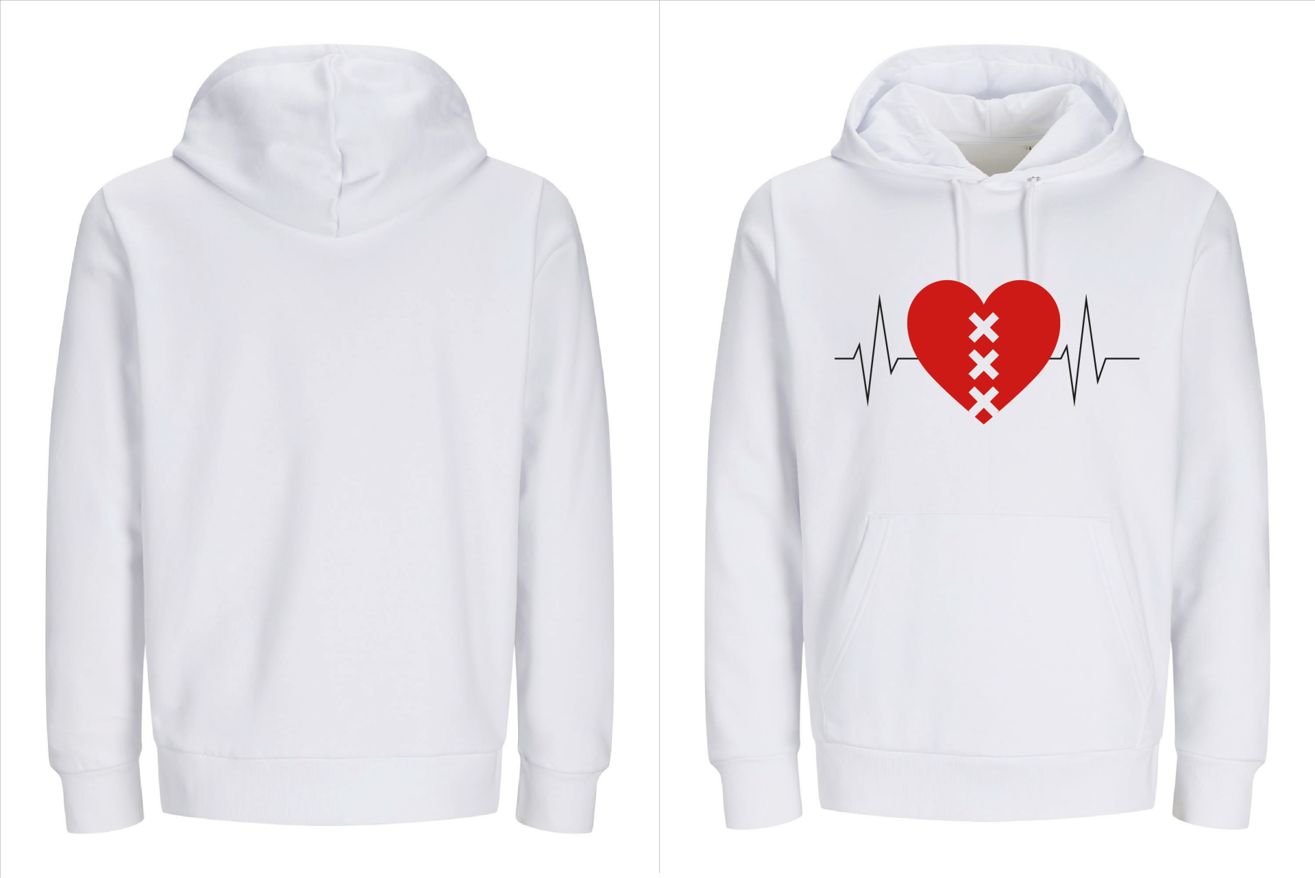 Amsterdams Hart Jack en jones Hoodie – Draag de liefde voor de stad