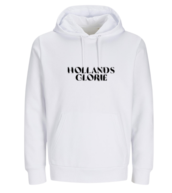 Witte hoodie Hollands Glorie voorkant