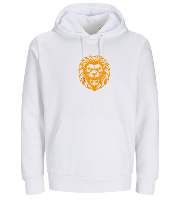 Witte Limited Edition Hoodie Hollands Glorie Leeuw oranje borst