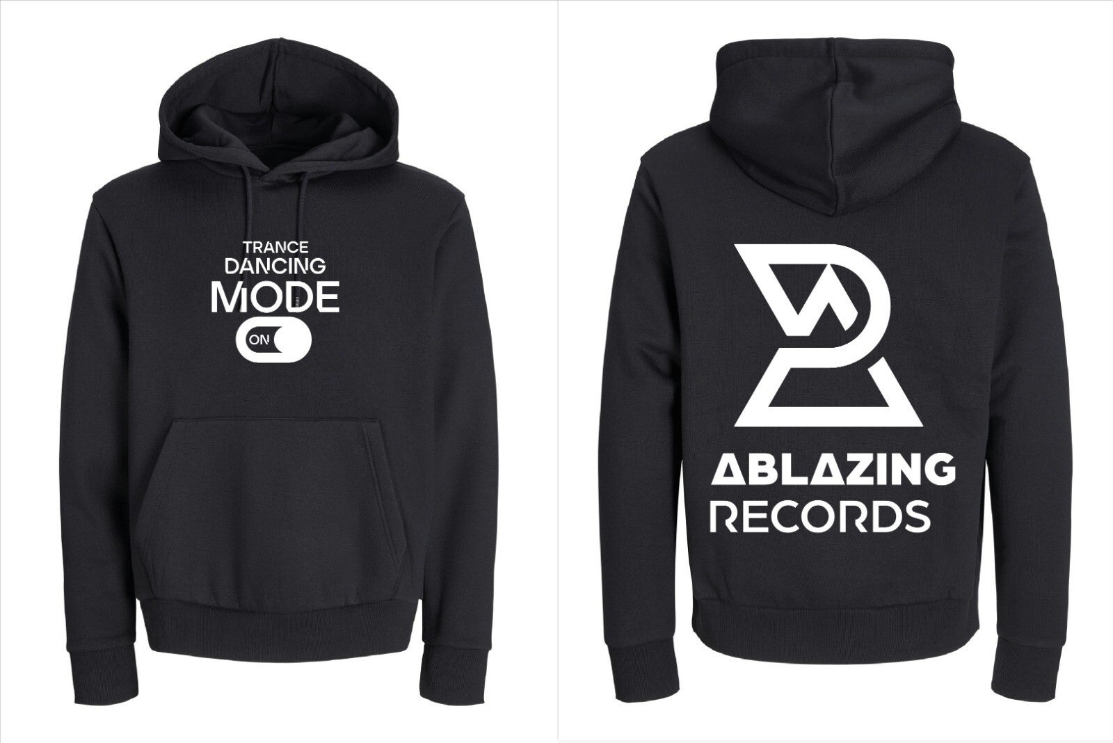 Hoodie Trance Dancing Mode ON – René Ablaze Official zwart