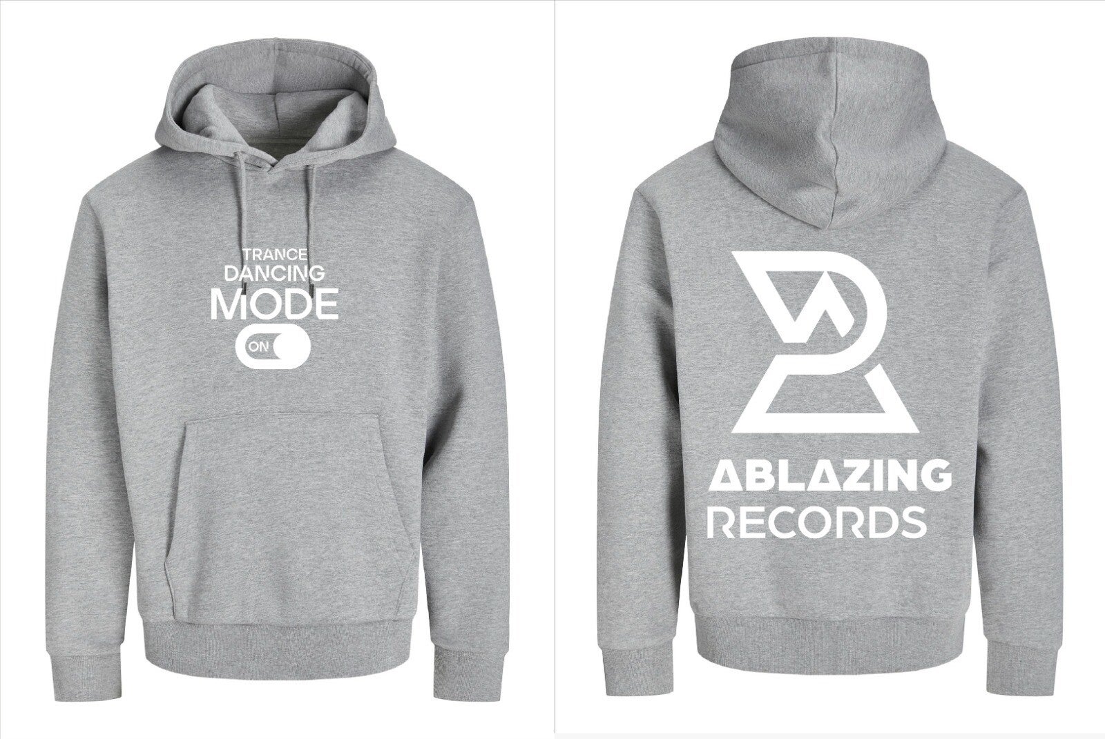 Hoodie Trance Dancing Mode ON – René Ablaze Official grijs