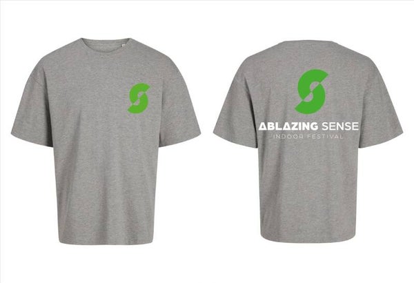 T-shirt Ablazing Sense – Indoor Festival T-Shirt (Rene Ablaze) grijs