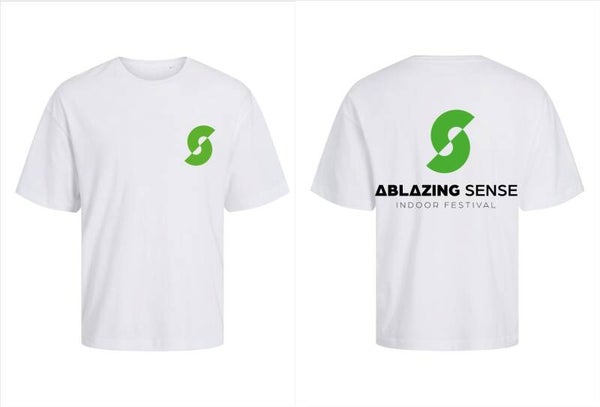 T-shirt Ablazing Sense – Indoor Festival T-Shirt (Rene Ablaze) wit