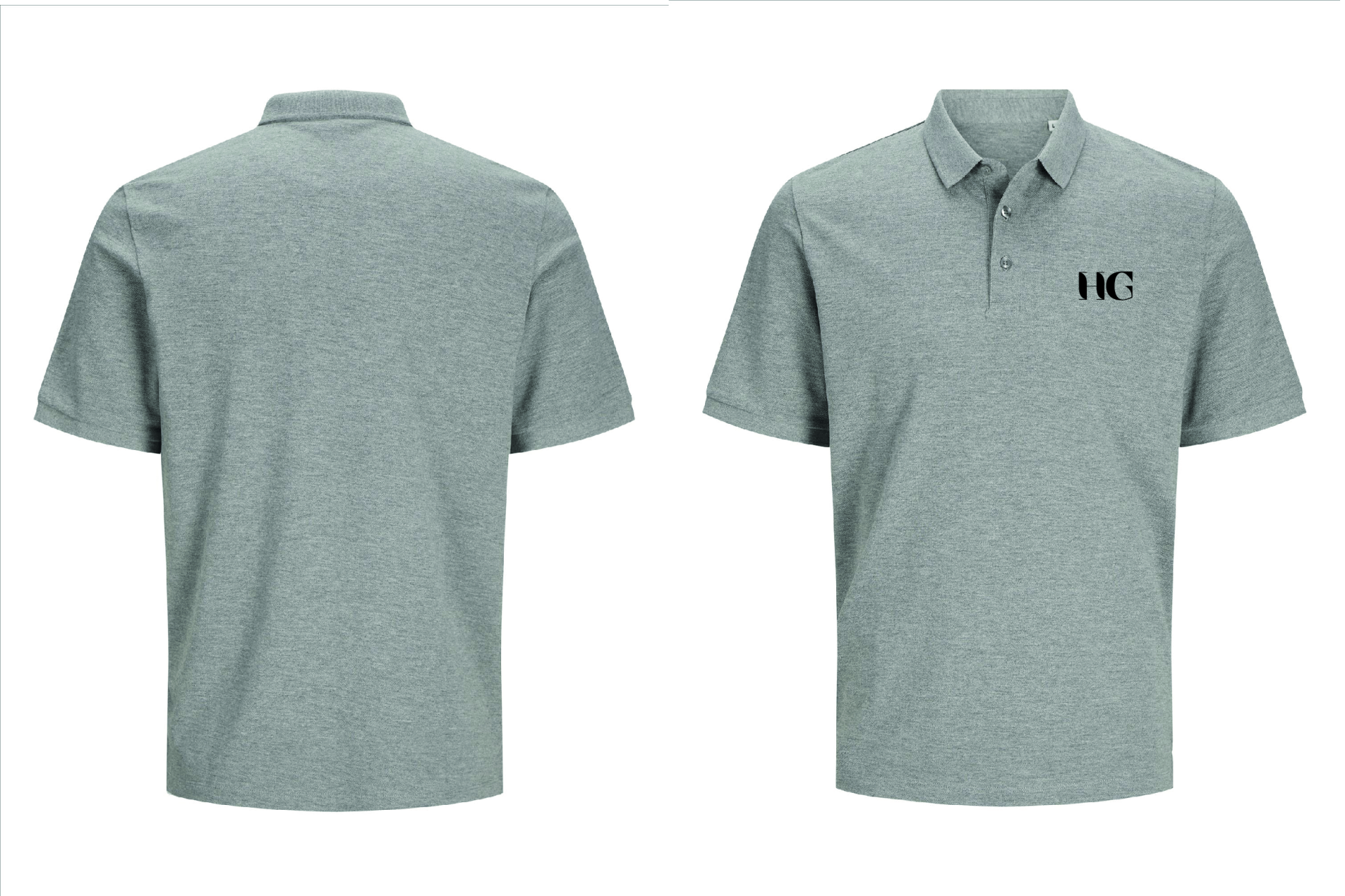 Polo HG kleur Light grey melange