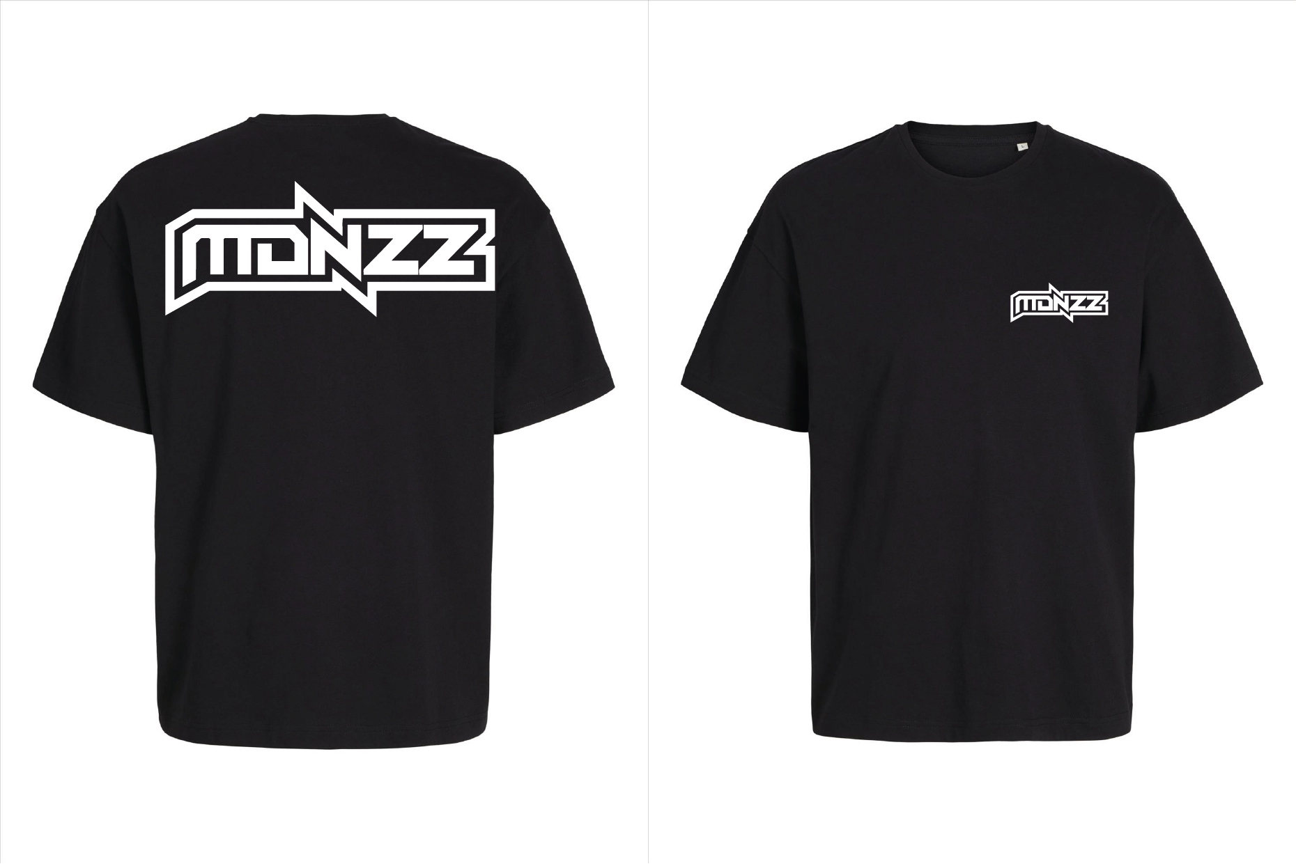 Oversize tshirt MADNEZZ Zwart