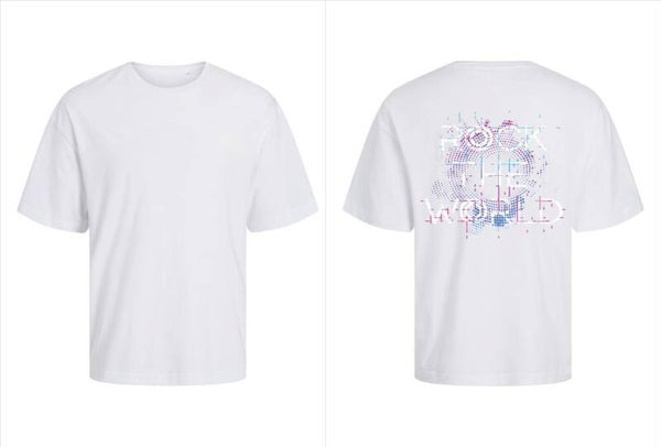 T-shirt Rock the World – René Ablaze wit