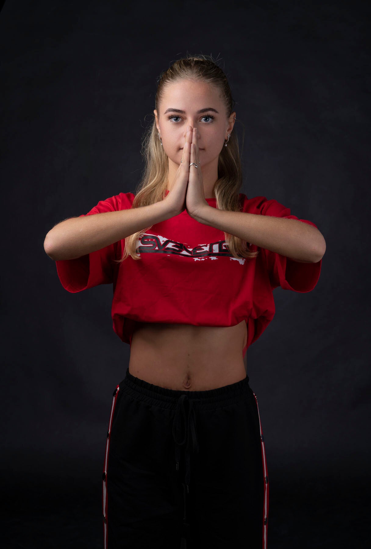 Rode T-shirt Jack en Jones Svenergy