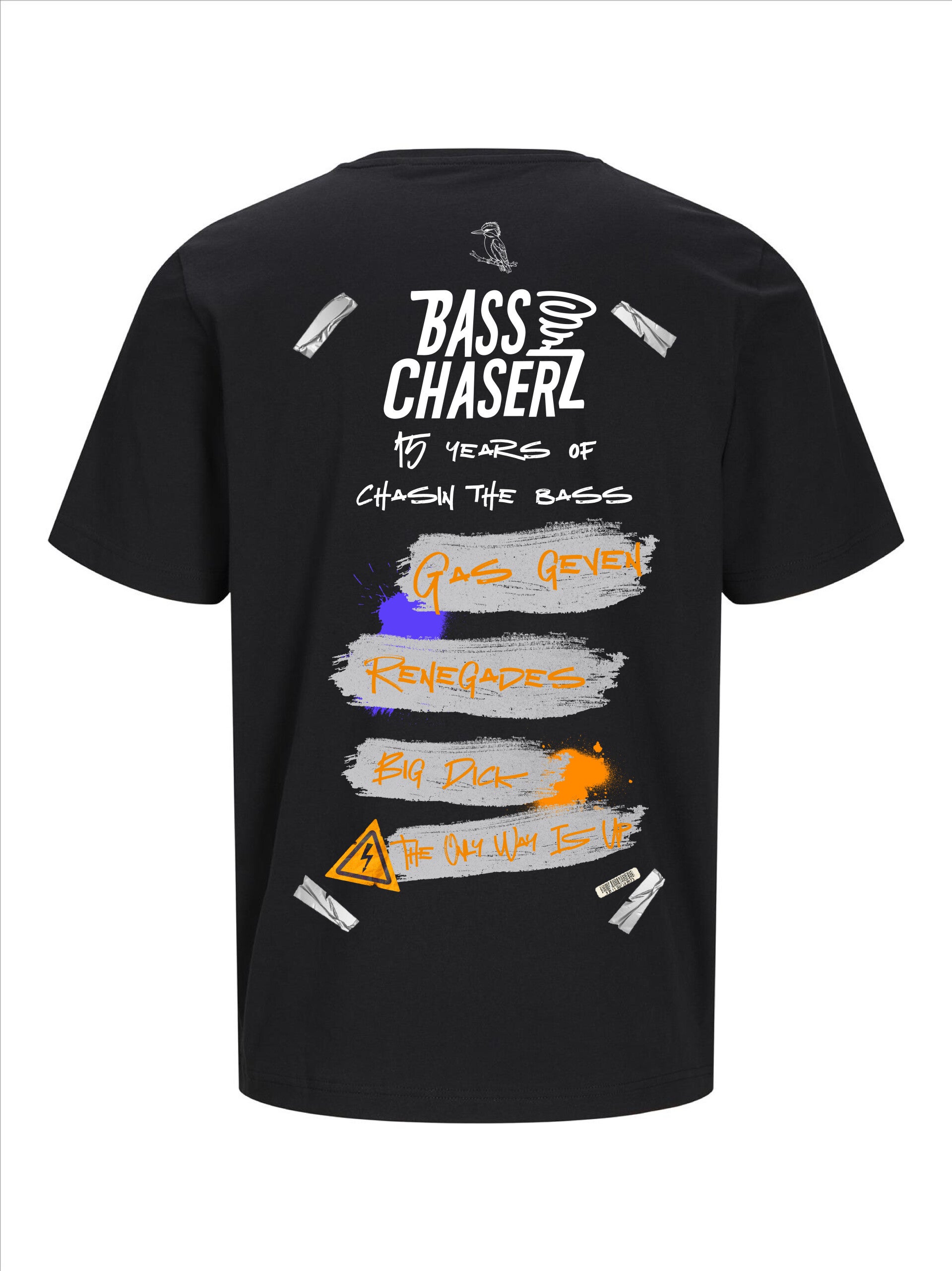 Bass Chaserz oversize  -shirt – Jack & Jones 15 Years zwart
