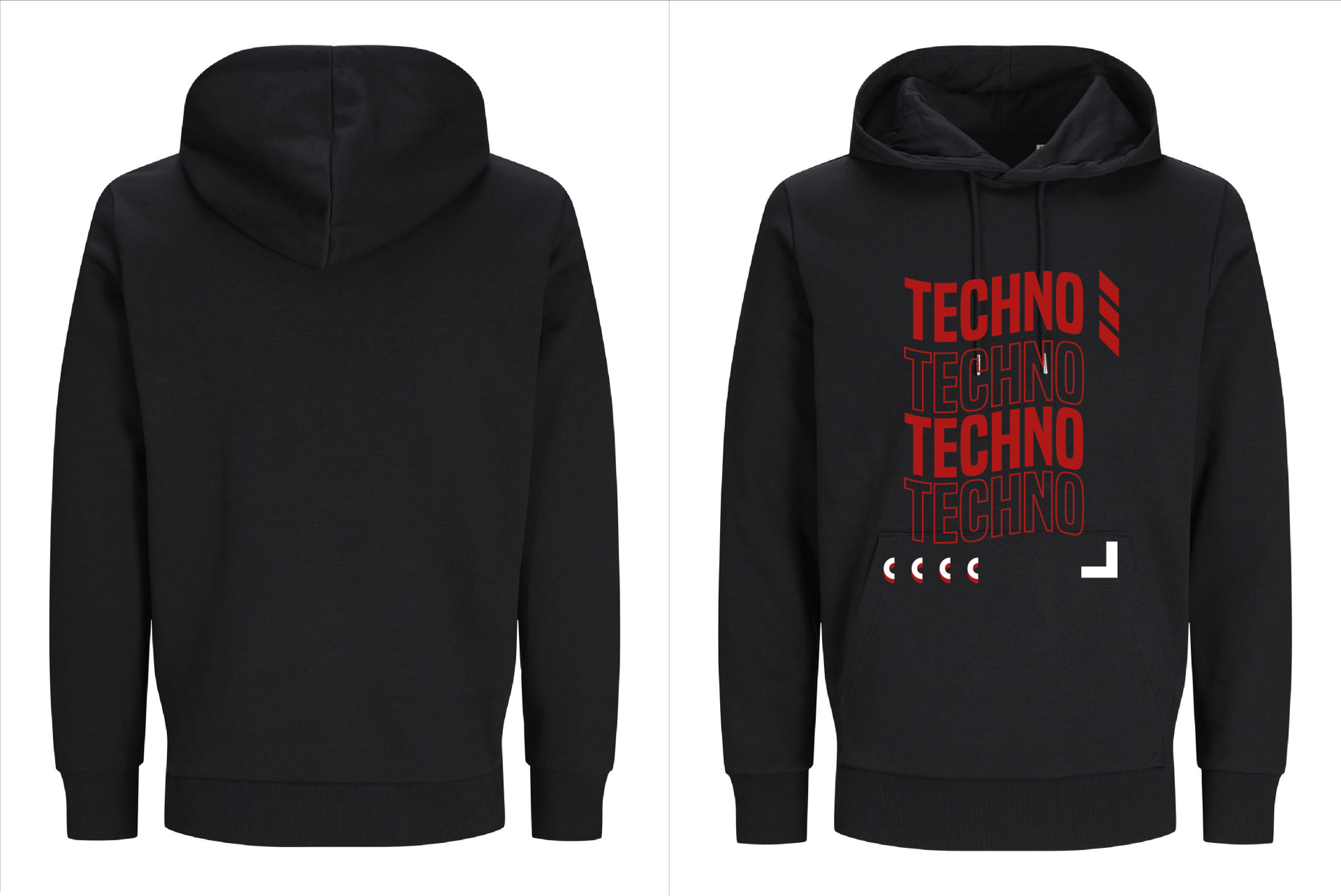 Techno hoodie Jack en Jones
