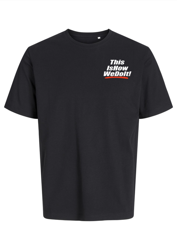 This Is How We Do It T-shirt 3–  Jack & Jones | XS t/m 3XL zwart
