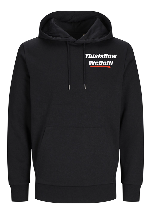 ThisIsHow WeDoIt! Hoodie 2  – Jack & Jones zwart