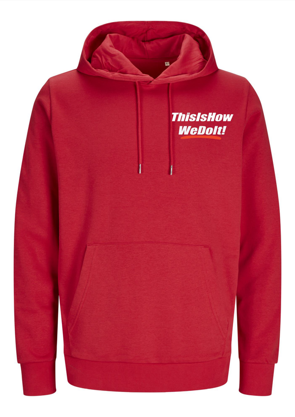 ThisIsHow WeDoIt! Hoodie 2  – Jack & Jones Rood