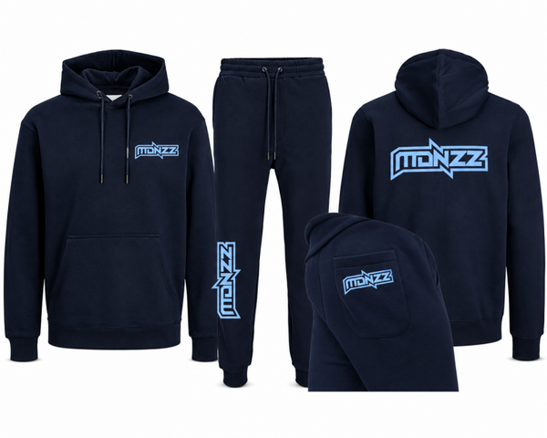 MADNEZZ Trainingspak – JACK & JONES zwart/baby blauw