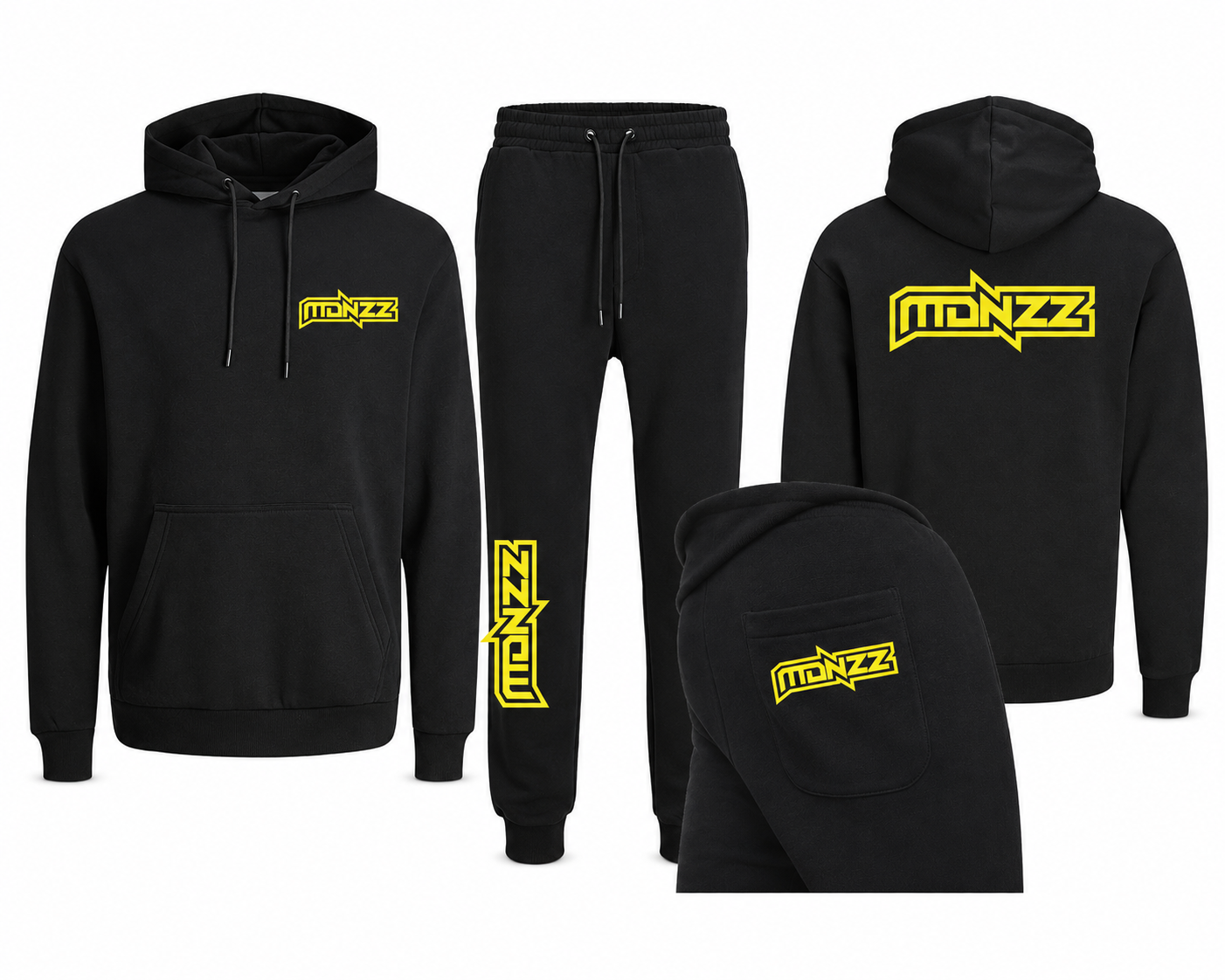 MADNEZZ Trainingspak – Premium JACK & JONES zwart/geel